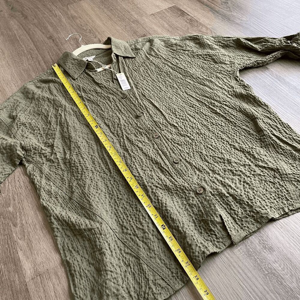 NWT Max Studio Cheesecloth Shirt Large - Picture 5 of 8